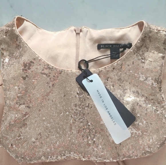 Black Halo Alba Two-Piece Pant Set, Size 8, Pink, NWT - Picture 10 of 16